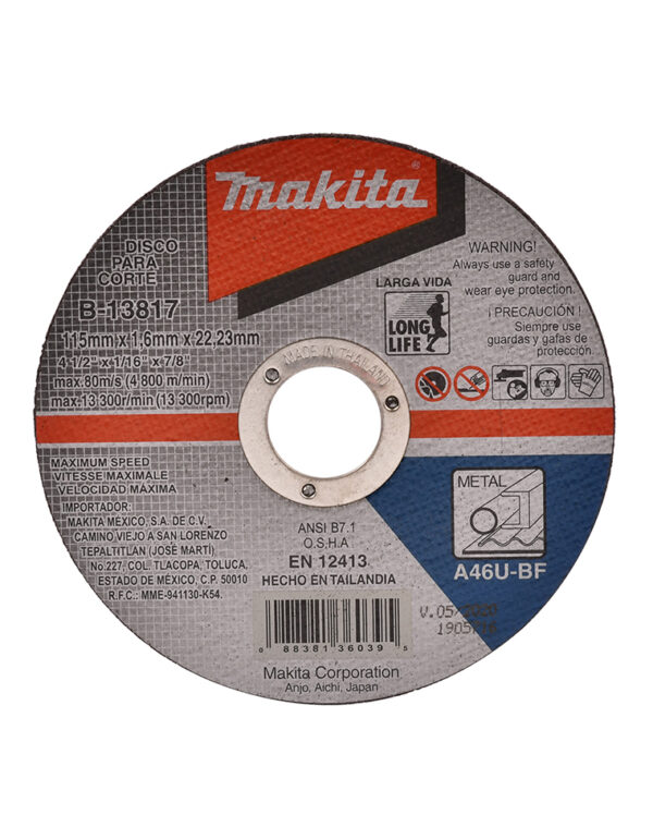 Discos Precisos Para Corte De Metal  Makita